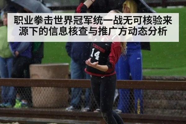 职业拳击世界冠军统一战无可核验来源下的信息核查与推广方动态分析